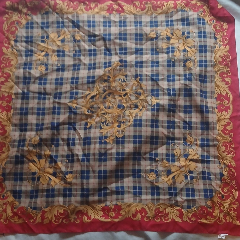 Large Vintage Burberry Inspired Berkshire Scarf, Italy